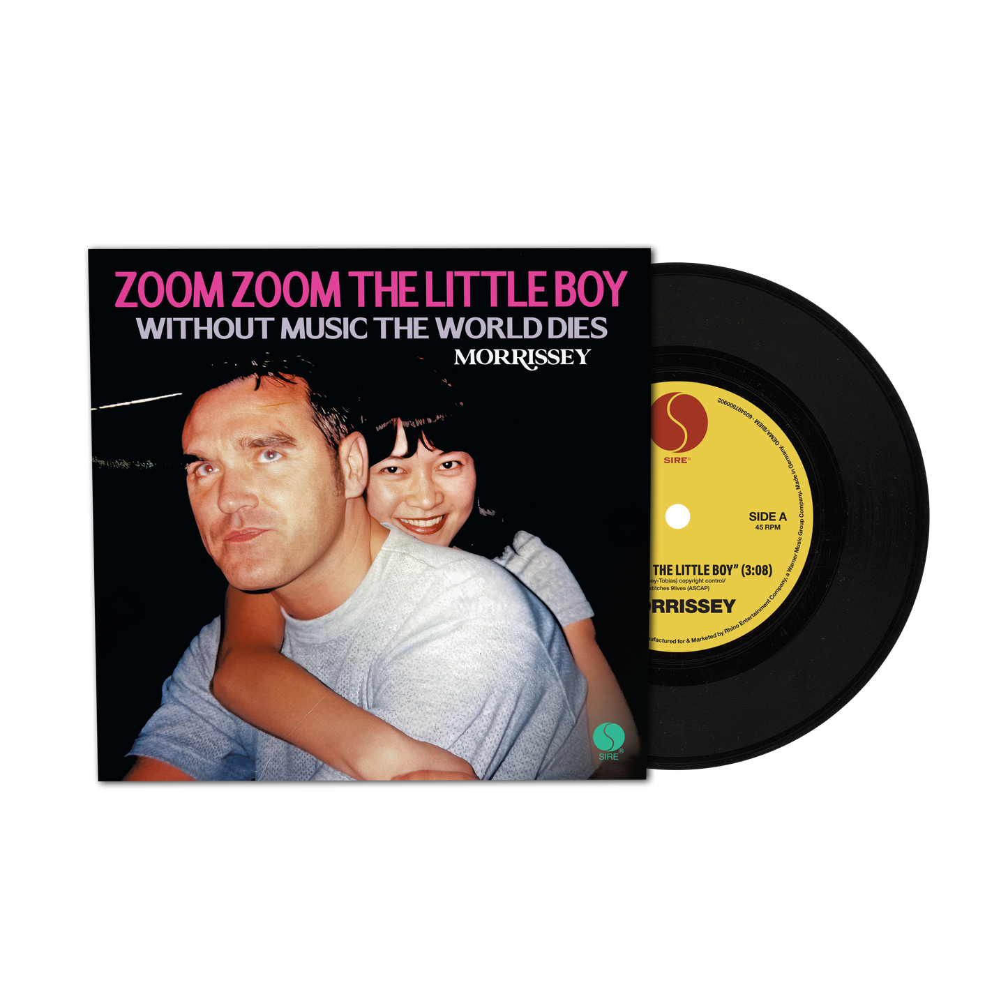 Zoom Zoom the Little Boy / Without Music the World Dies - Black 7" Vinyl