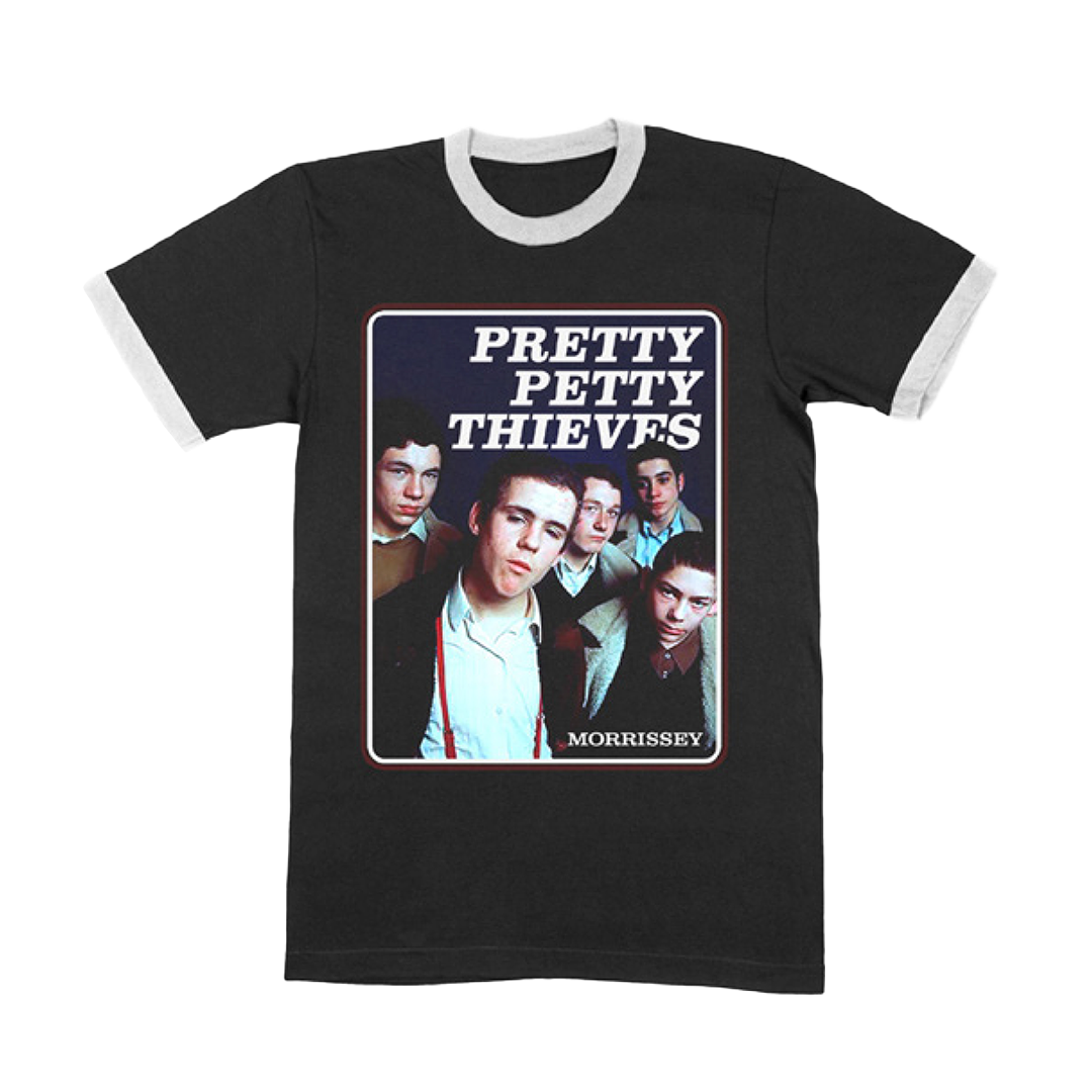 Pretty Petty Thieves Ringer Tee - Black/White