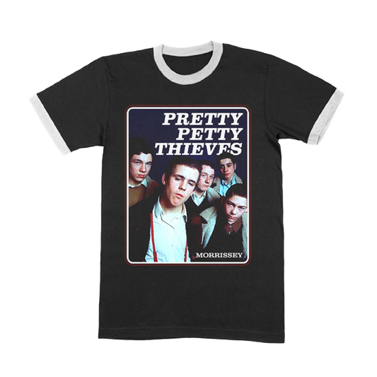 Pretty Petty Thieves Ringer Tee - Black/White