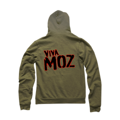 Viva Moz Army Green Zip Up Hoodie